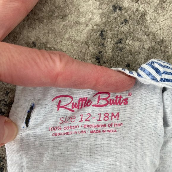 Ruffle Butts Ric Rac Swing Top and Bloomer Set with matching Woven Headband - Picture 7 of 13